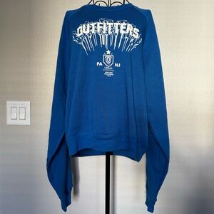 NWOT UO Justin Graphic Print Shrunken Crew Neck Sweatshirt